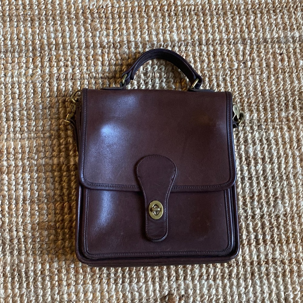 Coach Brown Leather Saddle Bag